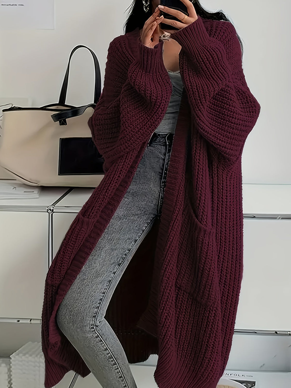 Chloe | Cozy Knitted Longline Cardigan