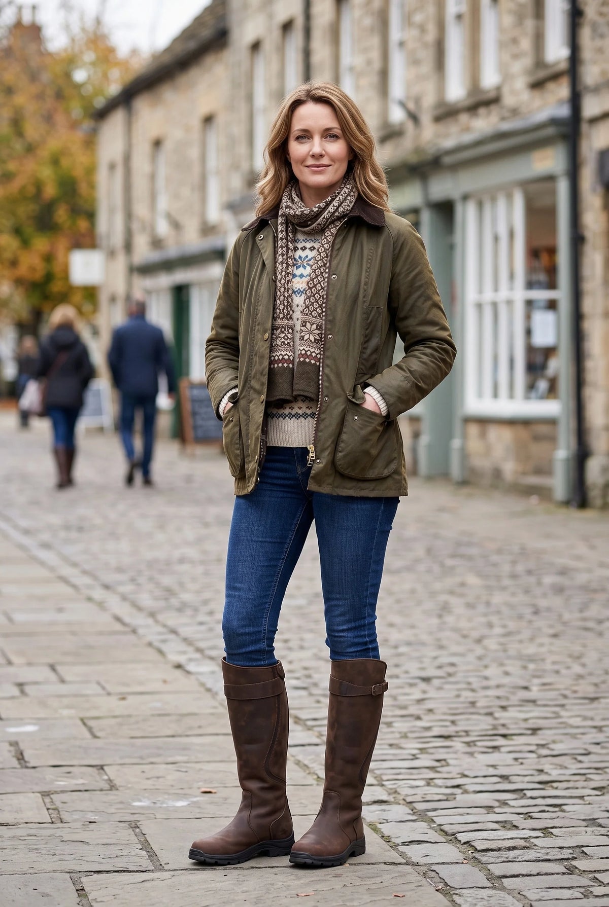 Ava | Waterproof Knee High Boots with Buckle Strap