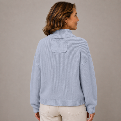 Brianna | Button Front Stand Collar Cardigan