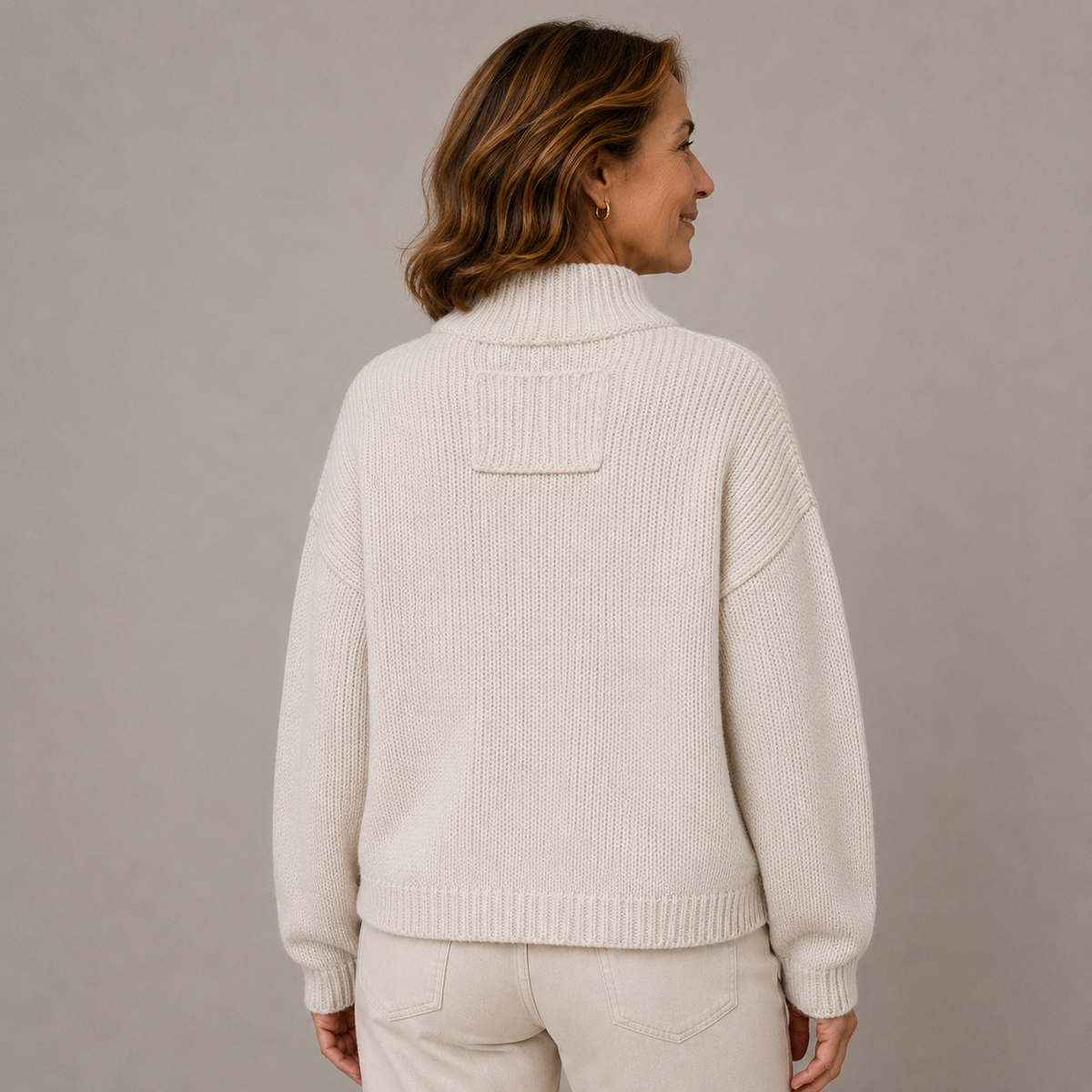 Brianna | Button Front Stand Collar Cardigan