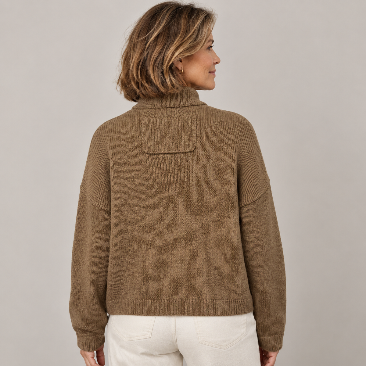 Brianna | Button Front Stand Collar Cardigan