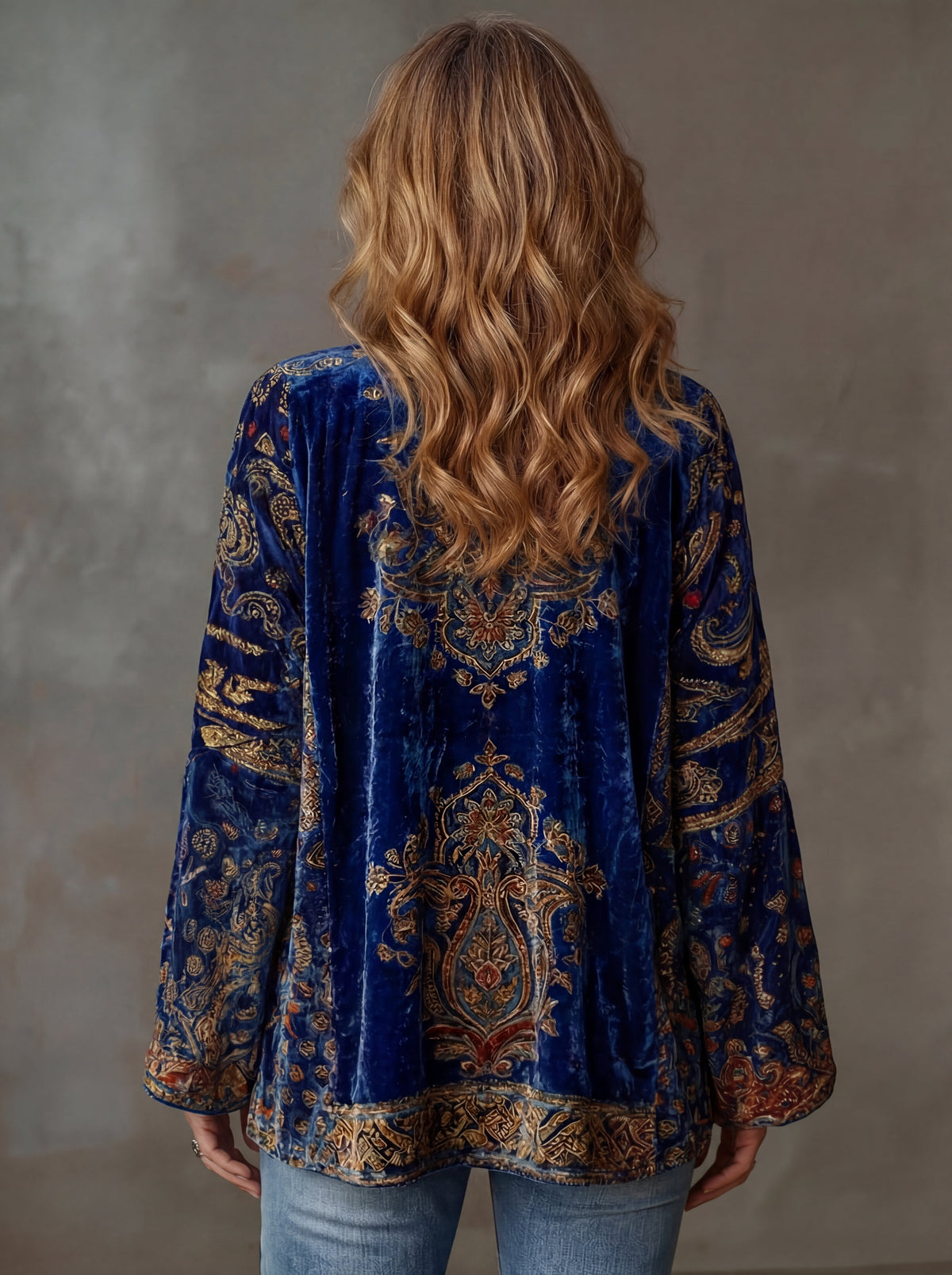 Bridget | Elegant Velvet-Touch Bohemian Cardigan