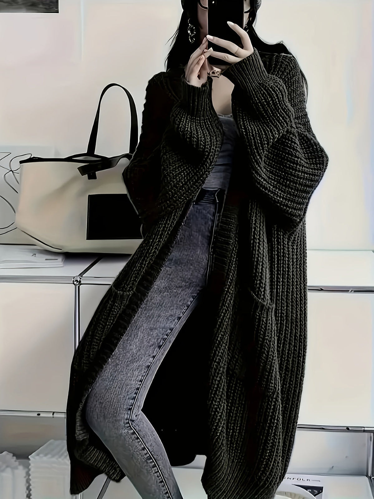 Chloe | Cozy Knitted Longline Cardigan