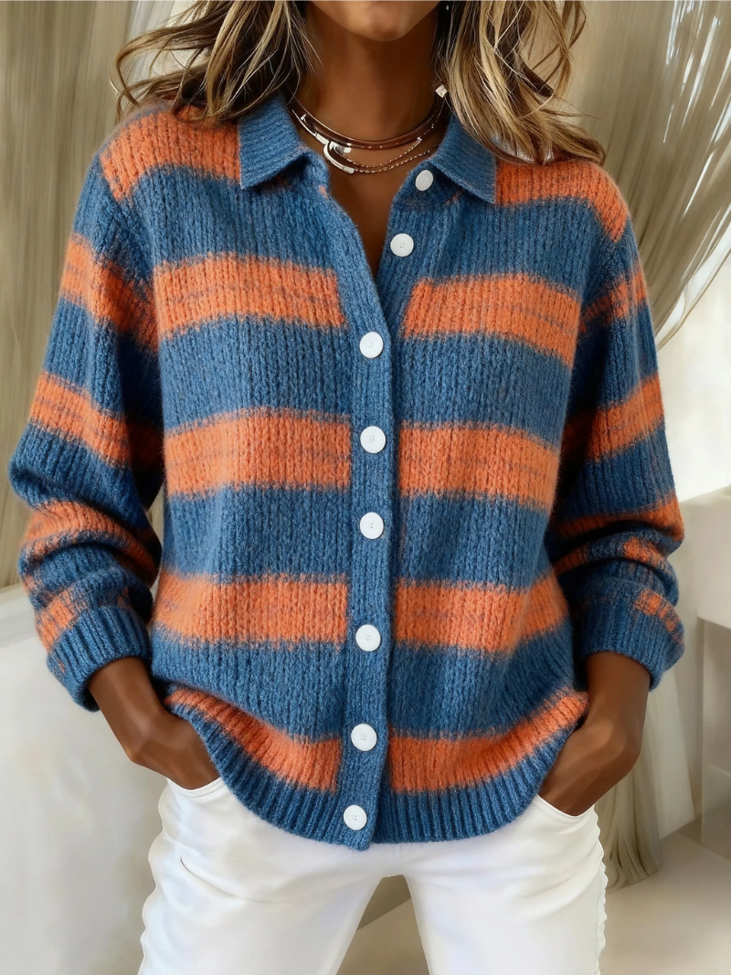 Cindy | Plaid Flannel Button-Front Cardigan