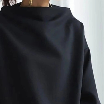 Clementine | Elegant Structured High Neck Top
