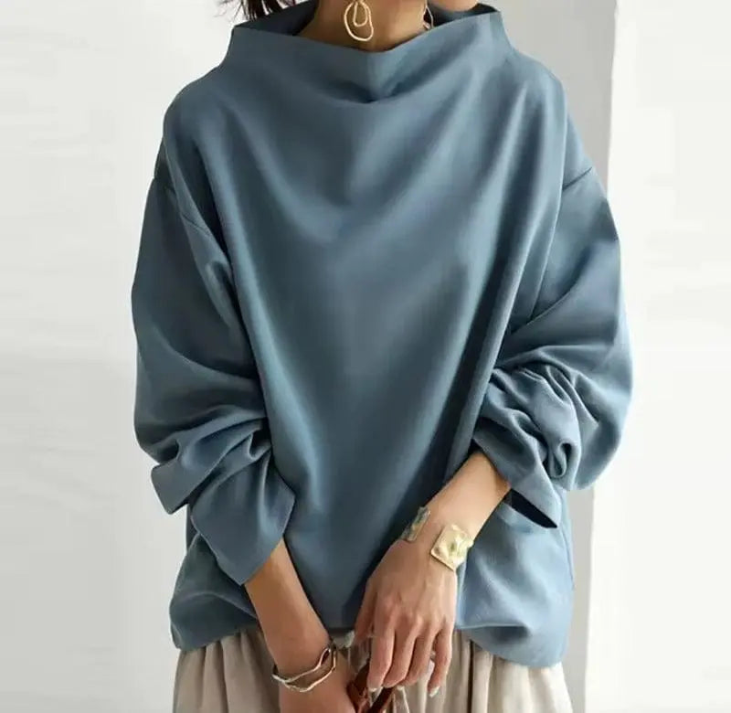 Clementine | Elegant Structured High Neck Top