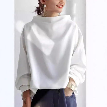 Clementine | Elegant Structured High Neck Top