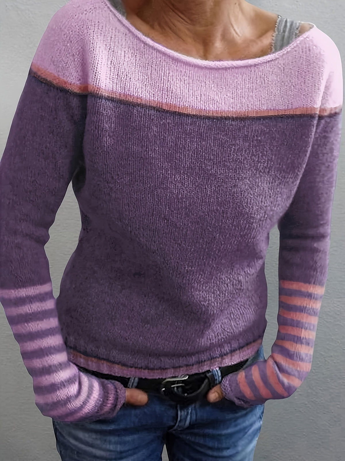 Erin | Soft Striped Fitted Sweater