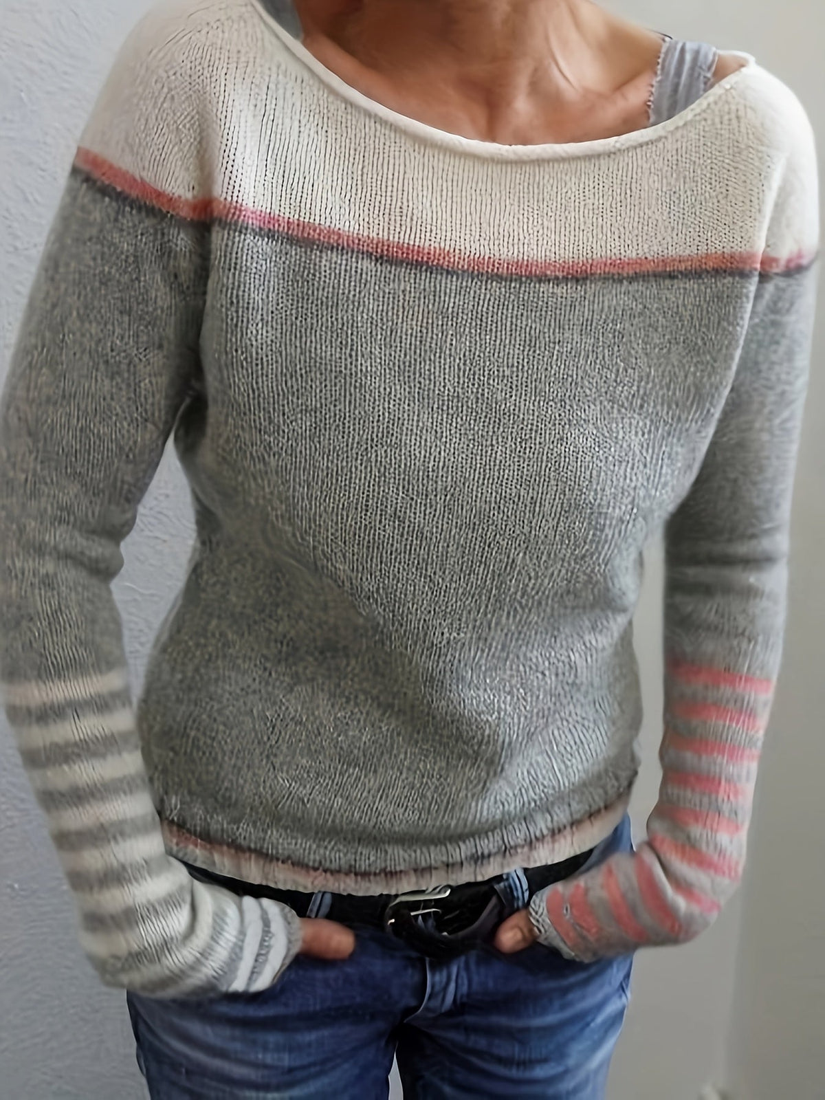 Erin | Soft Striped Fitted Sweater