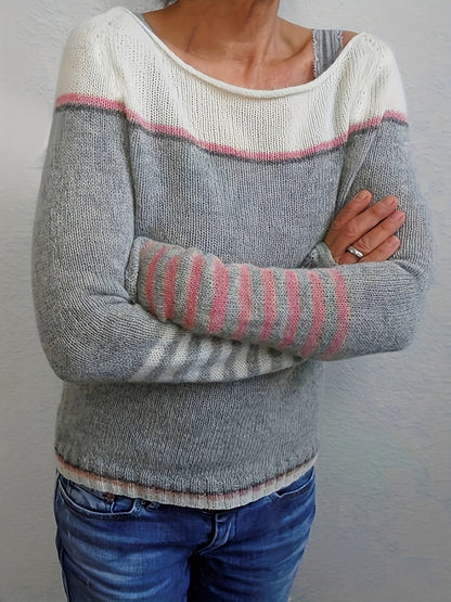 Erin | Soft Striped Fitted Sweater