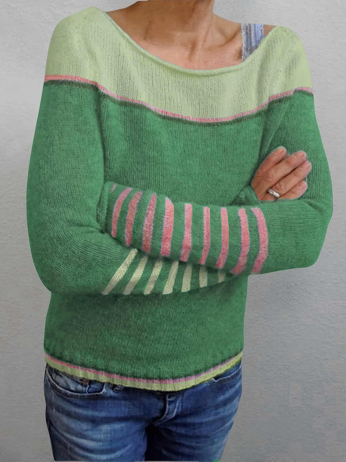 Erin | Soft Striped Fitted Sweater
