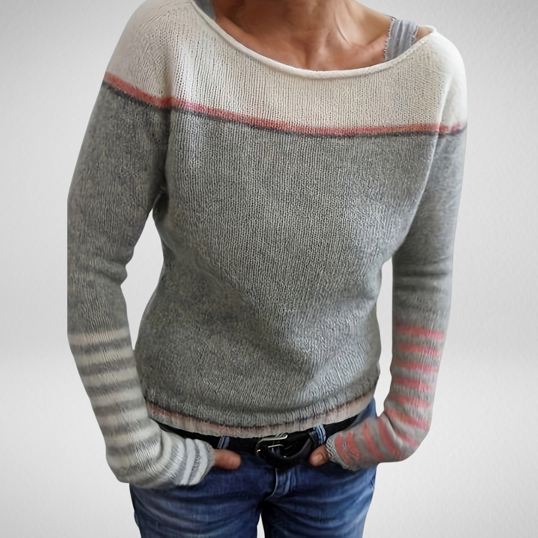 Erin | Soft Striped Fitted Sweater