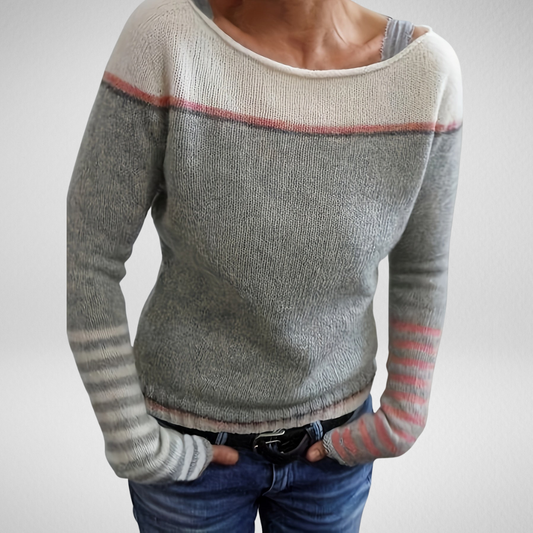 Erin | Soft Striped Fitted Sweater