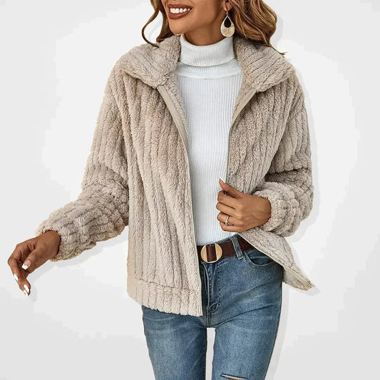 Genevieve | Cozy Longline Coat with Collar and Pockets
