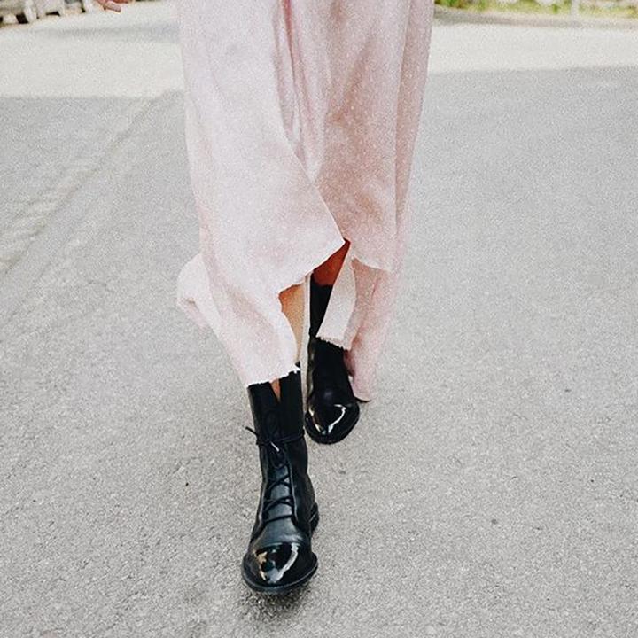 Jenna | Elegant Structured Lace-Up Ankle Boots