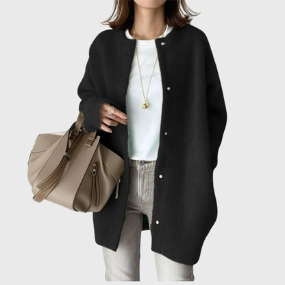 Marielle | Longline Open-Front Button Cardigan