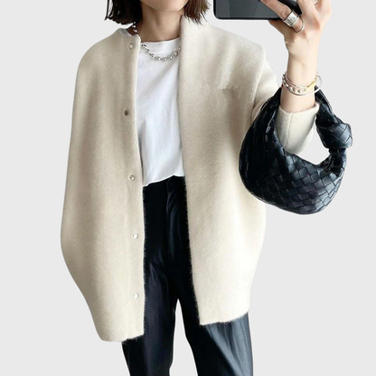 Marielle | Longline Open-Front Button Cardigan
