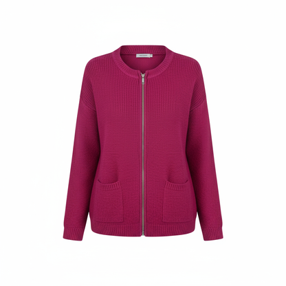 Marisol | Zip-Through Ribbed Longline Sweater