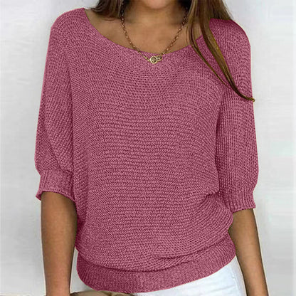 Marlow | Relaxed Textured Ribbed-Hem Sweater