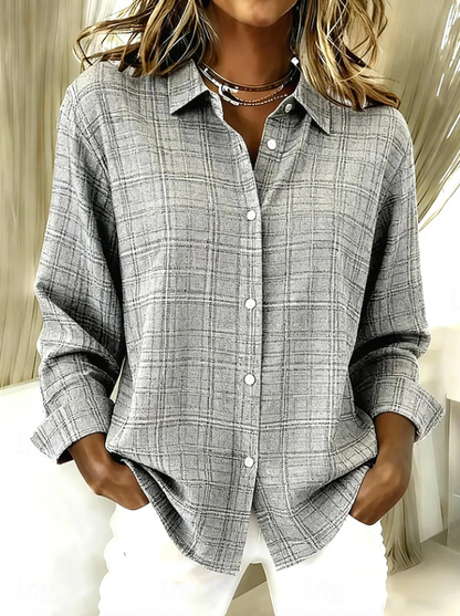 Rosalyn | Plaid Cardigan with Button Front