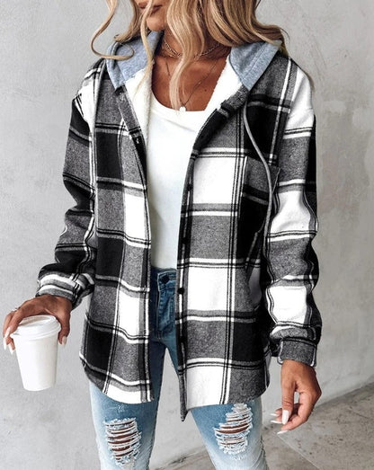 Ruth | Cozy Printed Drawstring Hoodie
