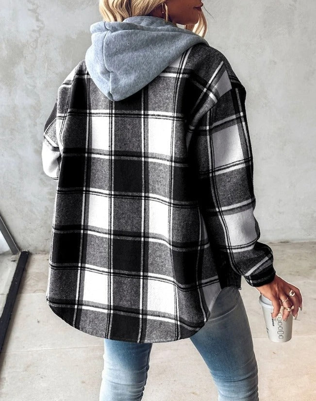 Ruth | Cozy Printed Drawstring Hoodie