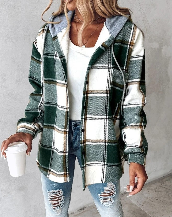 Ruth | Cozy Printed Drawstring Hoodie