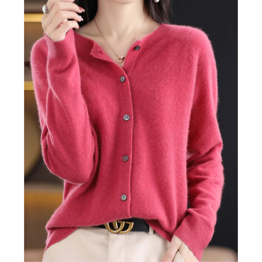 Valentina | Cozy Knit Round Neck Cardigan