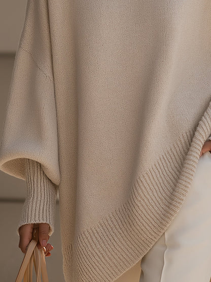Whitney | Oversized Ribbed Crew Neck Sweater