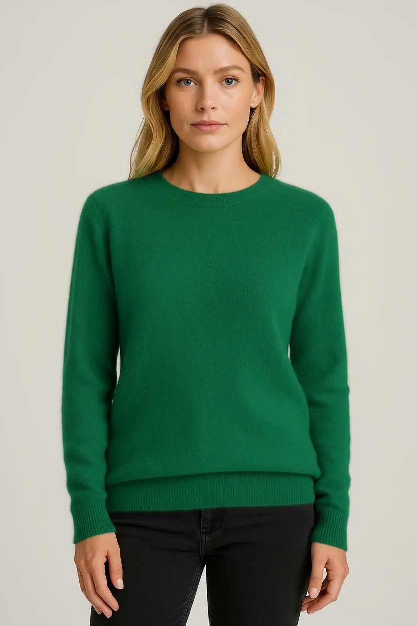 Allison | Classic Crewneck Cashmere Sweater for Winter