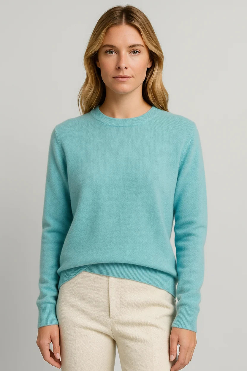 Allison | Classic Crewneck Cashmere Sweater for Winter