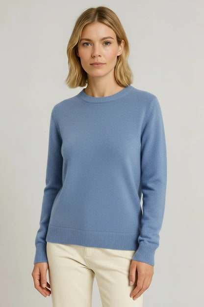Allison | Classic Crewneck Cashmere Sweater for Winter
