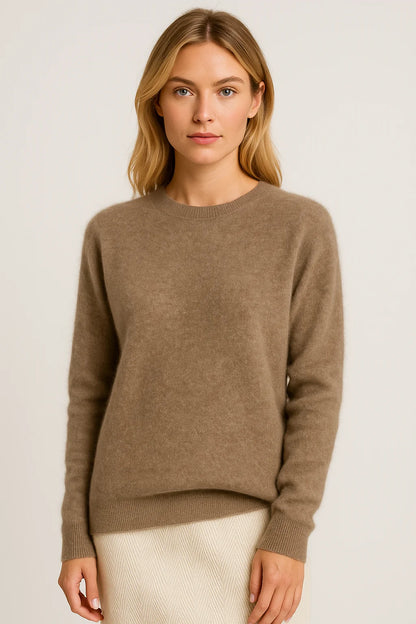 Allison | Classic Crewneck Cashmere Sweater for Winter
