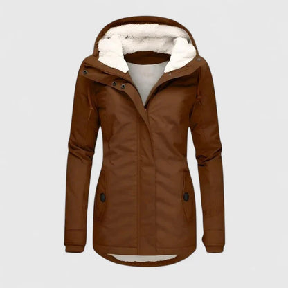 Ashley | Sherpa-Lined Hooded Parka Coat for Cold Weather
