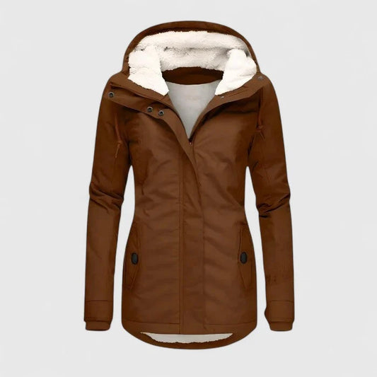 Ashley | Sherpa-Lined Hooded Parka Coat for Cold Weather