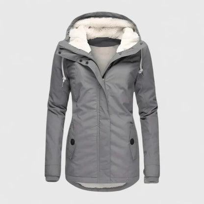 Ashley | Sherpa-Lined Hooded Parka Coat for Cold Weather