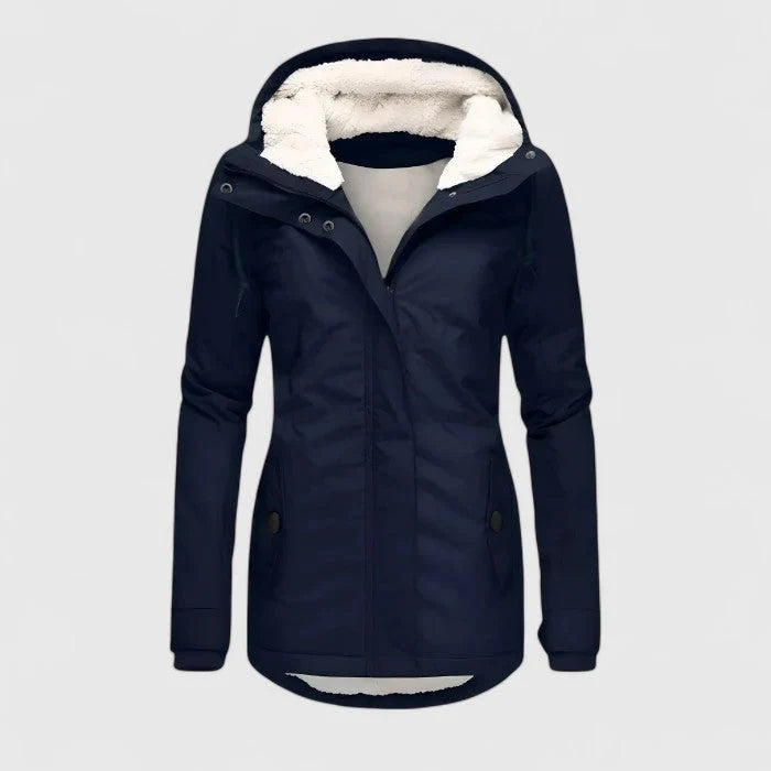 Ashley | Sherpa-Lined Hooded Parka Coat for Cold Weather