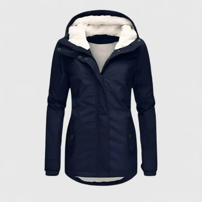 Ashley | Sherpa-Lined Hooded Parka Coat for Cold Weather