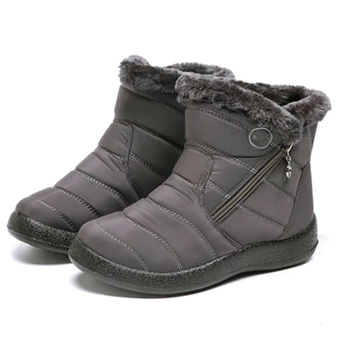 Aubrey | Ankle Snow Boots with Faux Fur Lining