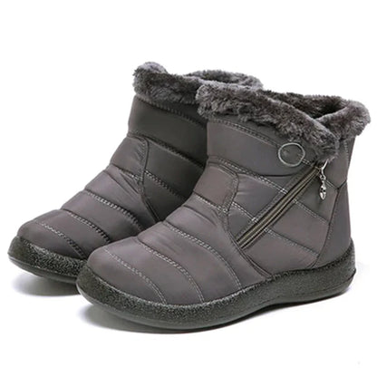 Aubrey | Ankle Snow Boots with Faux Fur Lining
