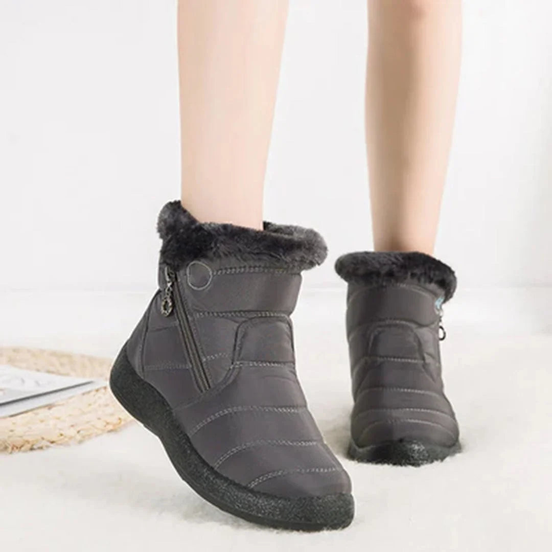 Aubrey | Ankle Snow Boots with Faux Fur Lining