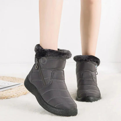 Aubrey | Ankle Snow Boots with Faux Fur Lining