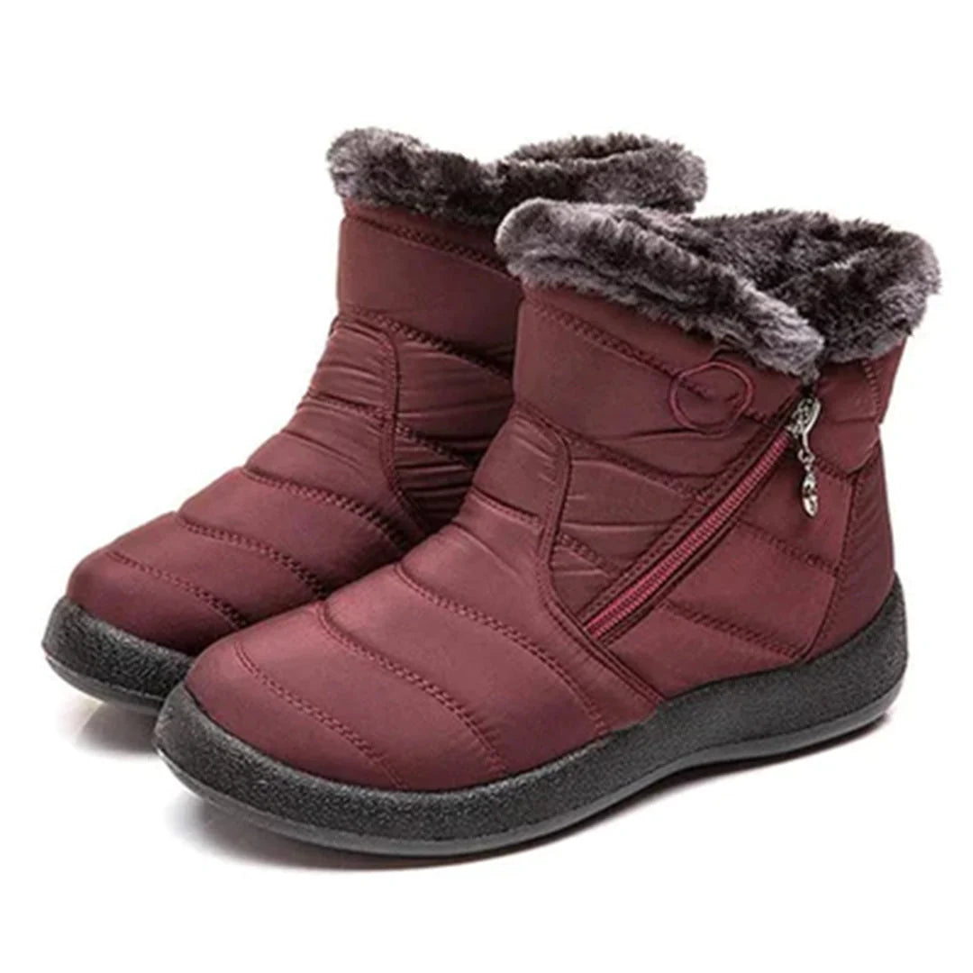 Aubrey | Ankle Snow Boots with Faux Fur Lining