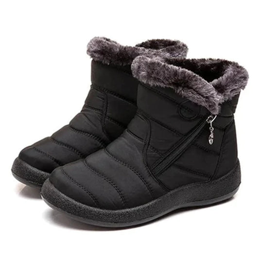 Aubrey | Ankle Snow Boots with Faux Fur Lining