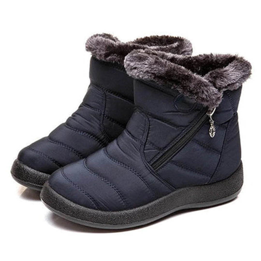 Aubrey | Ankle Snow Boots with Faux Fur Lining