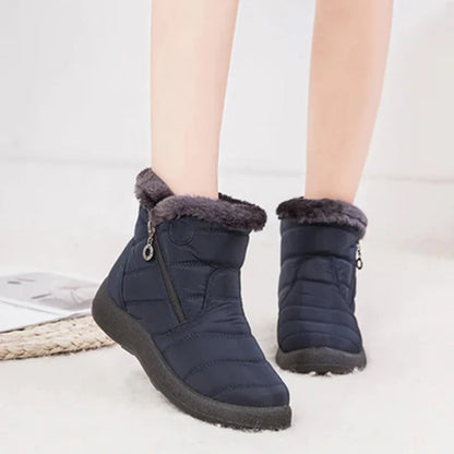 Aubrey | Ankle Snow Boots with Faux Fur Lining