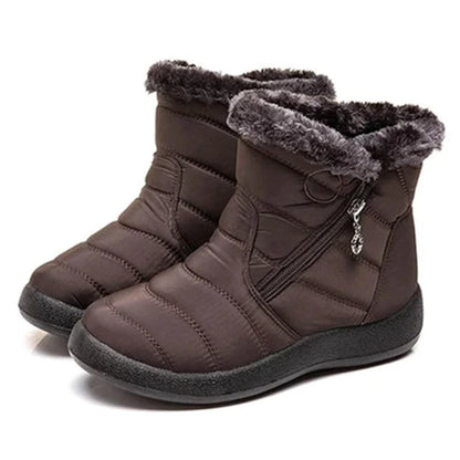 Aubrey | Ankle Snow Boots with Faux Fur Lining