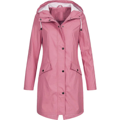 Audrey | Hooded Rain Jacket with Longline A-Line Fit for Winter
