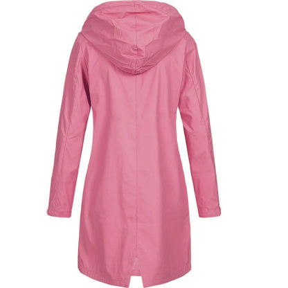 Audrey | Hooded Rain Jacket with Longline A-Line Fit for Winter