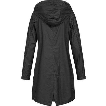 Audrey | Hooded Rain Jacket with Longline A-Line Fit for Winter